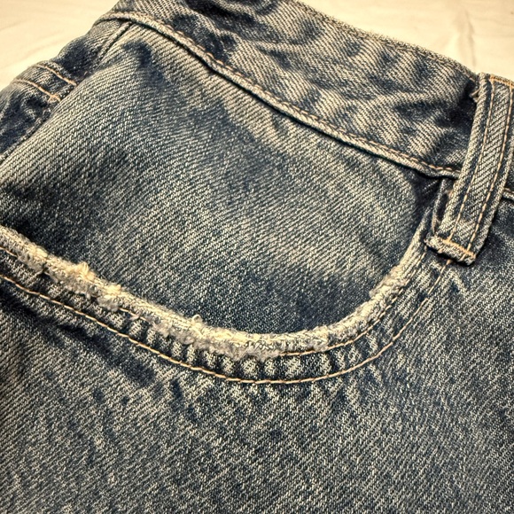 Zara Blue Denim Mini Skirt with Pockets - Picture 7 of 7